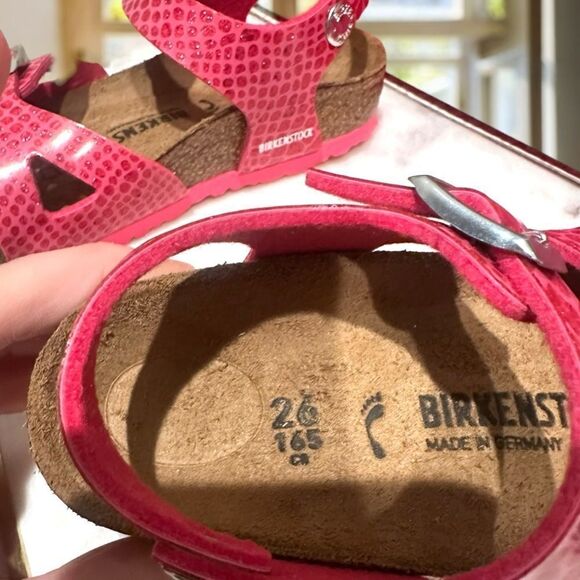 BIRKENSTOCK Toddler Kids Rio Magic Galaxy Bright Rose Pink Sandals Size 26 US 8 - Picture 12 of 16